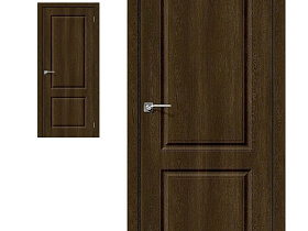 Межкомнатная дверь Браво Винил Скинни-12 Dark Barnwood