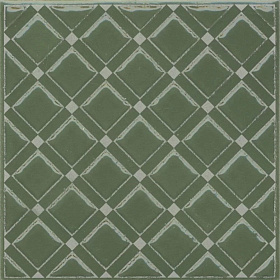 Декор Kerama Marazzi Марокканская коллекция Бахия KMD3STA015GN Декор 1 зеленый глянцевый 9,8x9,8x0,7