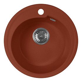 Мойка кухонная AquaGranitEx M-45 (334) красный марс