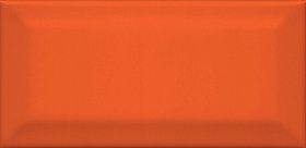 Керамическая плитка Kerama Marazzi 16075 Клемансо оранжевый грань 7.4х15, 1 кв.м.