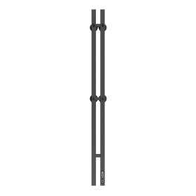 Полотенцесушитель электрический Larusso Прайм Дуэт П3 80х1200 9005, универсальное, чёрный