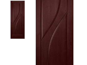 Межкомнатная дверь из массива ольхи Ока Даяна Махагон, глухое полотно