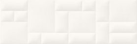 Керамическая плитка Meissen O-PIL-WTA051 Pillow Game рельеф белый 29x89,1 м.кв.