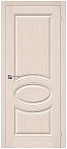 Межкомнатная дверь из шпона файн-лайн Браво Статус-20 Ф-20 Белый Дуб, глухое полотно