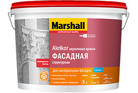 Краска Marshall Akrikor Структурная матовая BC (4,5л)