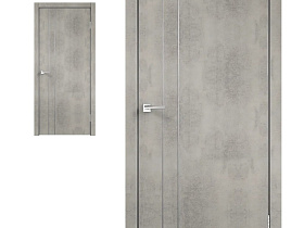 Межкомнатная дверь Velldoris Экошпон TECHNO облегченное М2 цвет Муар светло-серый