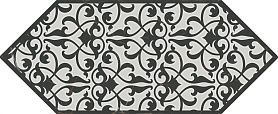Плитка из керамогранита Kerama Marazzi HGD/A481/35006 Декор Келуш 2 черно-белый 14x34x6,9
