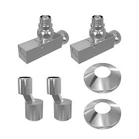 Комплект подключения Lemark LM03412S с квадратными вентилями 3/4x1/2 г/ш