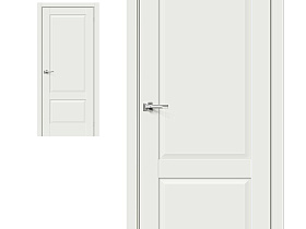Межкомнатная дверь Браво Эко Шпон Прима-12 White Matt