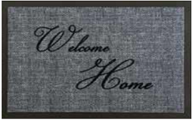Коврик Vebe Welcome Home, 70 Серый 60x80 см