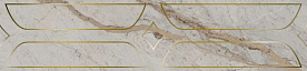 Бордюр Kerama Marazzi Марокканская коллекция Ифран KMB3STA001BR серый светлый глянцевый обрезной 60x14,5x0,9