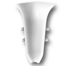 Угол внутренний для плинтуса Идеал Классик-70,К-П70-В (пластиковый с кабель-каналом) 001 Белый 70 мм