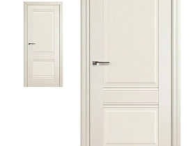 Межкомнатная дверь Profil Doors экошпон серия X 1X Ясень белый (Эш Вайт), глухое полотно