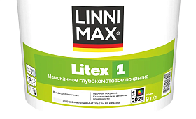 Краска водно-дисперсионная для стен и потолка Linnimax Litex 1 глубокоматовая, база 1