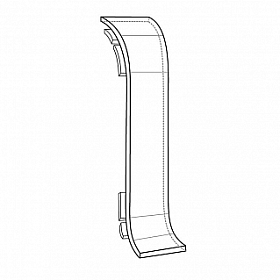 Соединительный элемент к плинтусу Arbiton (пластиковый с кабель-каналом) 154 Дуб Серра