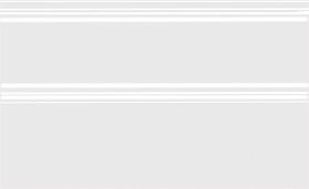 Плитка из керамогранита Kerama Marazzi FMB030R Плинтус Фару белый матовый обрезной 25x15x15