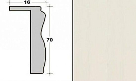 Наличник фигурный телескопический Стандарт для дверей Profil Doors серия X Пекан белый