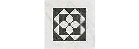 Плитка из керамогранита Kerama Marazzi TOC006 Декор Келуш 3 грань черно-белый 9,8x9,8x9,2