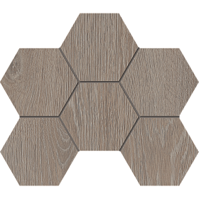 Мозаика Estima Kraft Wood KW02 Hexagon 25x28,5 Полир.,1 кв.м.