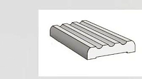 Наличник МДФ Тип-3 2150х70х10мм для дверей ПВХ П-24 Белый