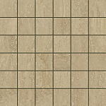 Мозаика Italon Травертино Ноче 30х30 коричневый, 1 кв.м.