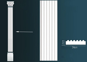 Пилястра Перфект D1521 240х2000х34 мм