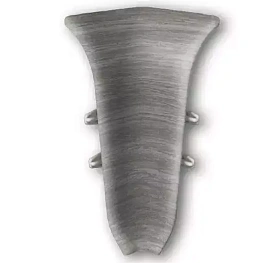 Угол внутренний для плинтуса Идеал Классик-70,К-П70-В 296 Орех серый, 70 мм