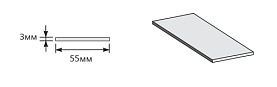 Шпонка ХДФ для дверей 2070х55х3