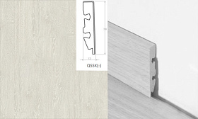 Плинтус Quick-Step QSSK 58х12мм 03559 Дуб фантазийный белый, 1 м.п.