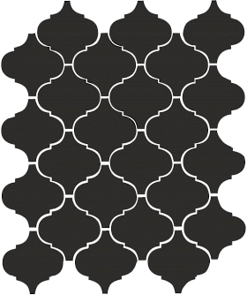 Керамическая плитка Kerama Marazzi 65001 Арабески глянцевый черный 26х30, 1 кв.м.