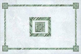 Декор Kerama Marazzi A894/8051 Башкирия зеленый 20х30