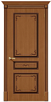 Межкомнатная дверь из шпона файн-лайн Браво Классика Ф-11 Орех, глухое полотно