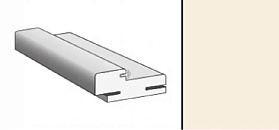Коробка МДФ с уплотнителем 2070х70х32мм для дверей с отделкой эмалью К-14 Крем