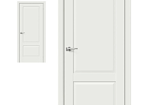 Межкомнатная дверь Браво Эмалит Прима-12 White Matt