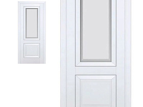 Межкомнатная дверь Profil Doors экошпон серия U 2.88U Аляска полотно со стеклом NEO
