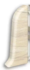 Торцевая заглушка левая для плинтуса Идеал Классик-70, К-П70-Тп (пластиковый с кабель-каналом) 262 Клён вермонт 70 мм