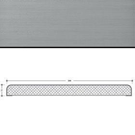 Добор тип 1/100 (2100x100x11мм) для дверей с отделкой эмалью, Светло серый