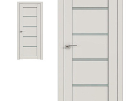 Межкомнатная дверь Profil Doors экошпон серия U 2.09U Дарк Вайт полотно со стеклом матовым