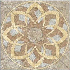 Панно Kerranova Premium Marble К-953/LR/d01-cut бежево-серый лаппатированный 120х120, 1 кв.м.