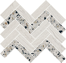 Декор Kerama Marazzi T042\SG5268 Монтиони мозаичный белый матовый 34x35,5x0,9
