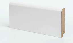 Плинтус МДФ DeArtio Премиум U 102-80 белый 80х16х2050, 1 м.п.