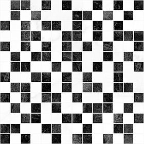 Мозаика Laparet Crystal 30х30 чёрный+белый