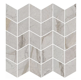 Декор мозаичный Kerama Marazzi Марокканская коллекция Ифран KMD2MSM007BR серый светлый глянцевый обрезной 30x31,2x0,9