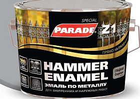 Эмаль по металлу PARADE Z1 RAL 9006  гладкая, Серебряный, Л-С,