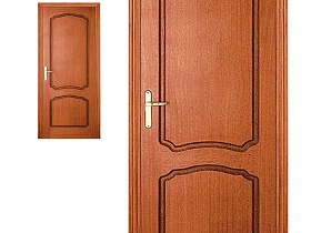 Межкомнатная дверь Luvipol 780 Красное дерево глухое полотно 