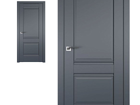 Межкомнатная дверь Profil Doors экошпон серия U 1U Антрацит глухое полотно