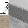 Плинтус Quick-Step QSSKR 58х12мм 01285 Доска белого винтажного дуба, 1 м.п.