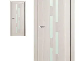 Межкомнатная дверь Profil Doors экошпон серия X 30X Ясень белый (Эш Вайт) Мелинга полотно со стеклом матовым