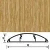 Наличник полукруглый пластиковый, с кабель-каналом Идеал, дуб