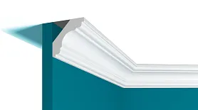Карниз Перфект Плюс гладкий P05 49х49х2000 мм, 1 м.п.